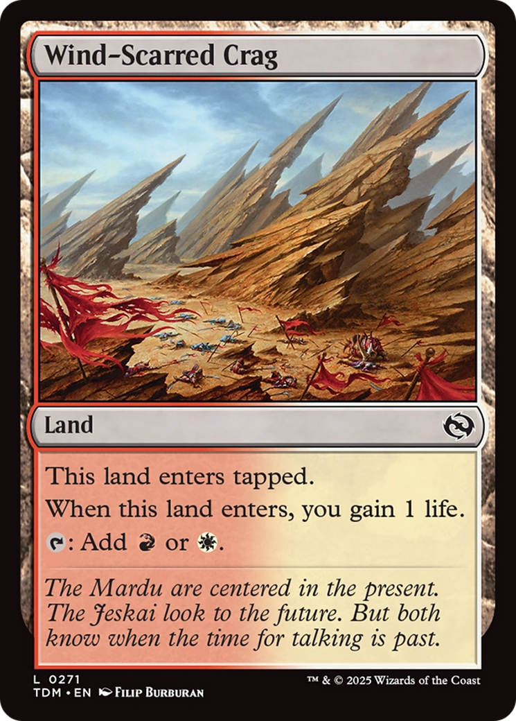 Wind-Scarred Crag [Tarkir: Dragonstorm] | Cracking-Singles