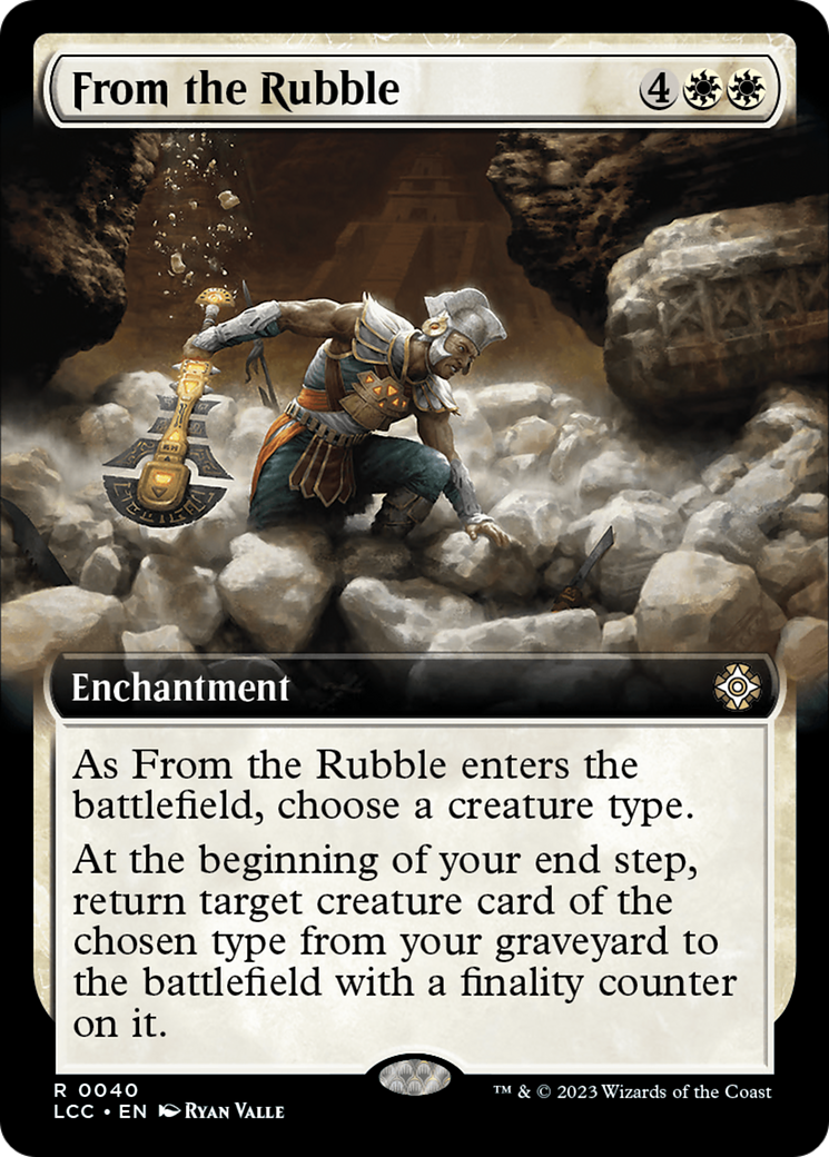 From the Rubble (Extended Art) [The Lost Caverns of Ixalan Commander] | Cracking-Singles