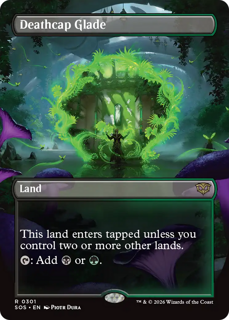Deathcap Glade (Borderless) [Secrets of Strixhaven] | Cracking-Singles
