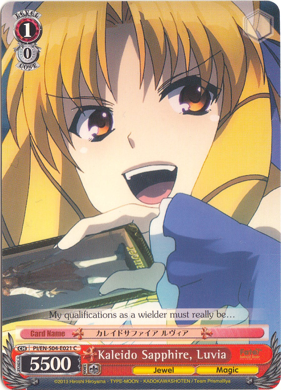 Kaleido Sapphire, Luvia (PI/EN-S04-E021 C) [Fate/kaleid liner PRISMA ILLYA DX] | Cracking-Singles