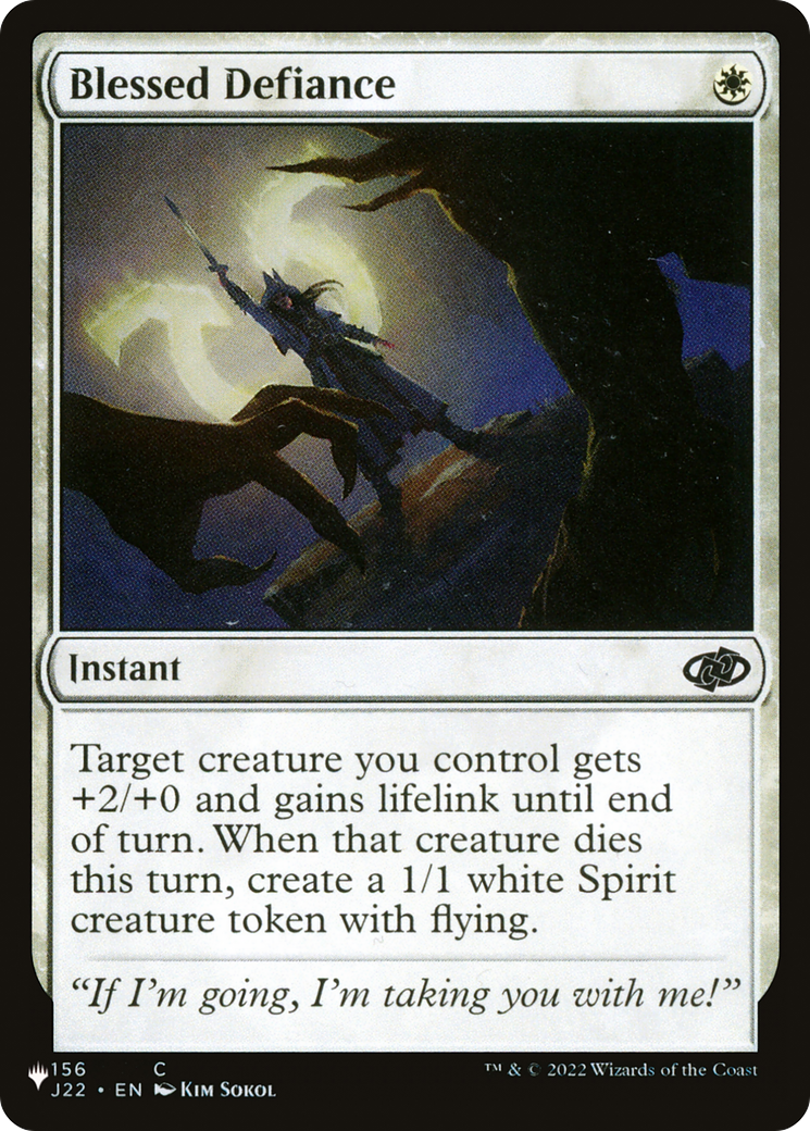 Blessed Defiance [The List] | Cracking-Singles