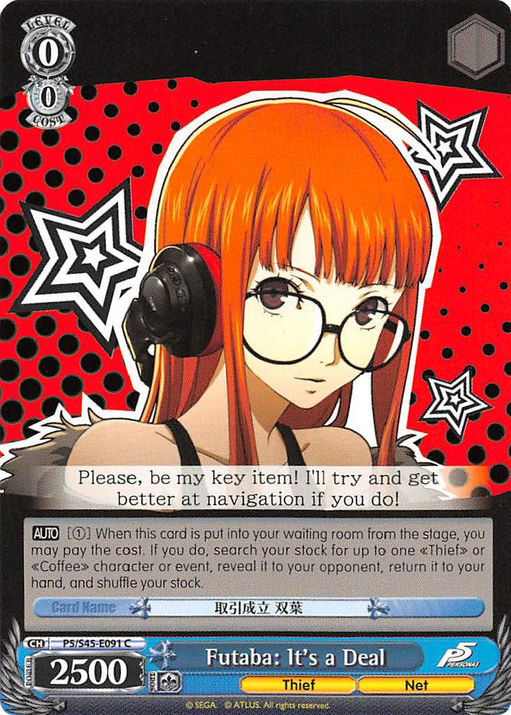 Futaba: It's a Deal (P5/S45-E091 C) [Persona 5] | Cracking-Singles
