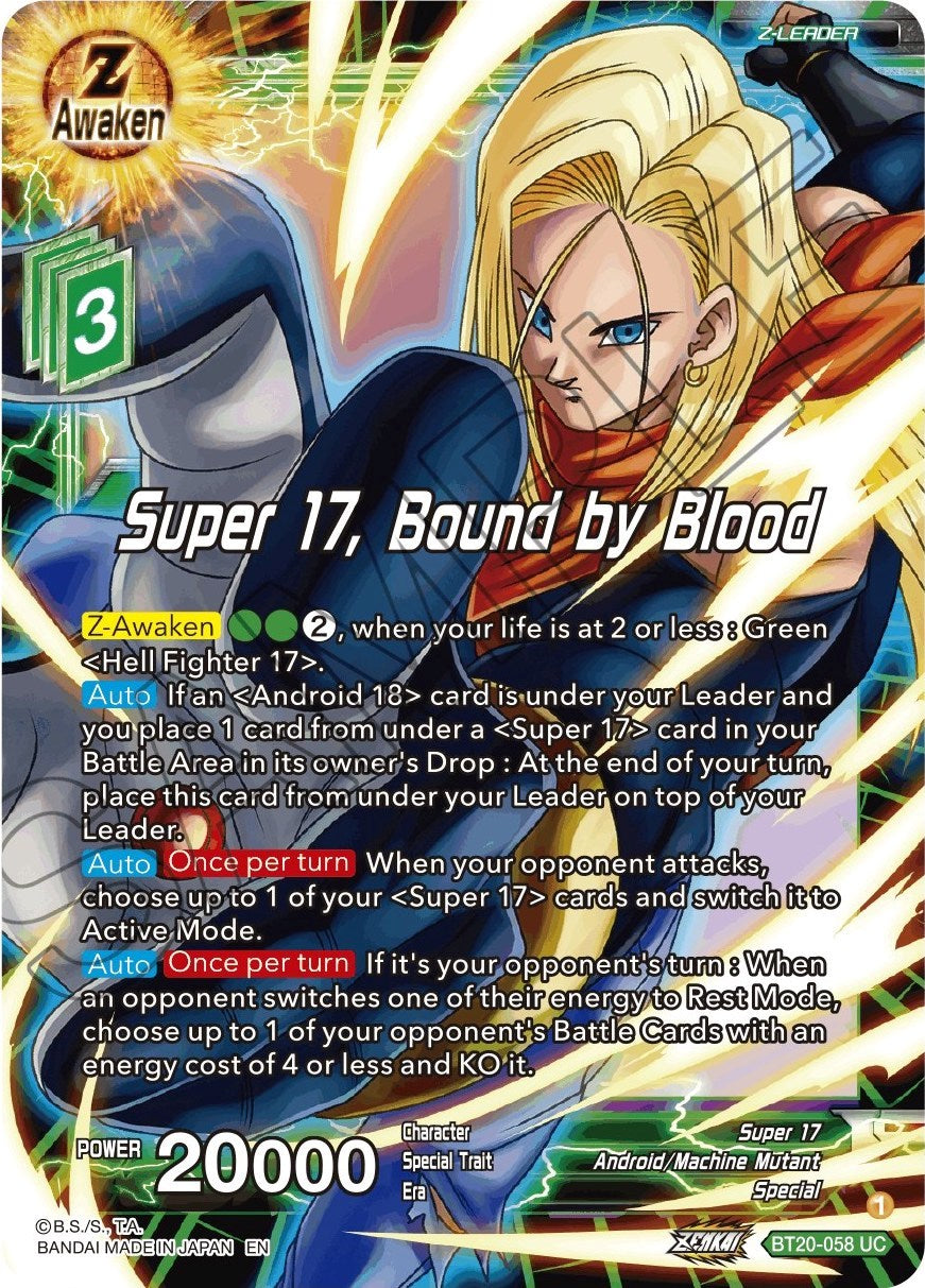 Super 17, Bound by Blood (BT20-058) [Power Absorbed] | Cracking-Singles