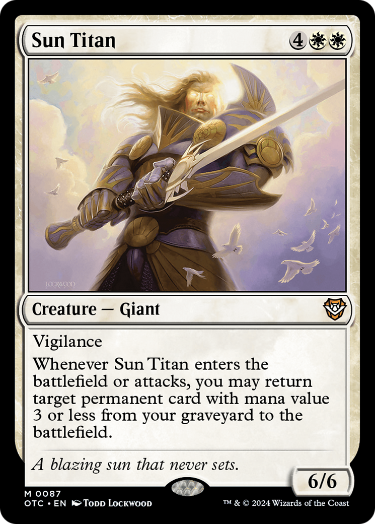 Sun Titan [Outlaws of Thunder Junction Commander] | Cracking-Singles