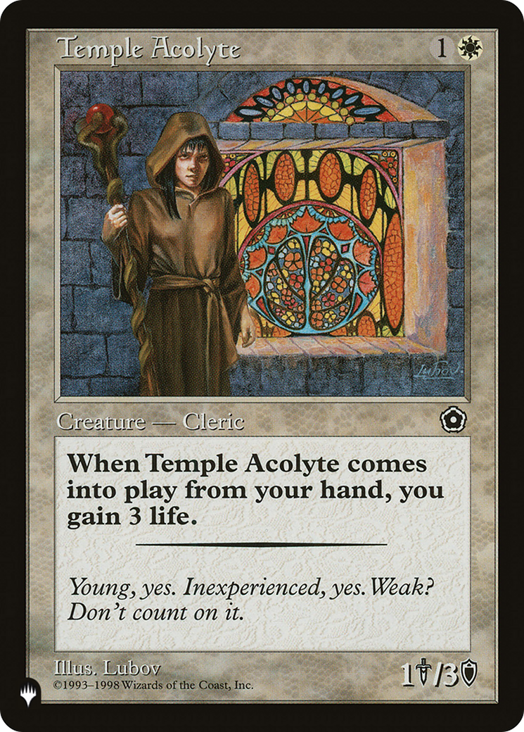 Temple Acolyte [The List] | Cracking-Singles