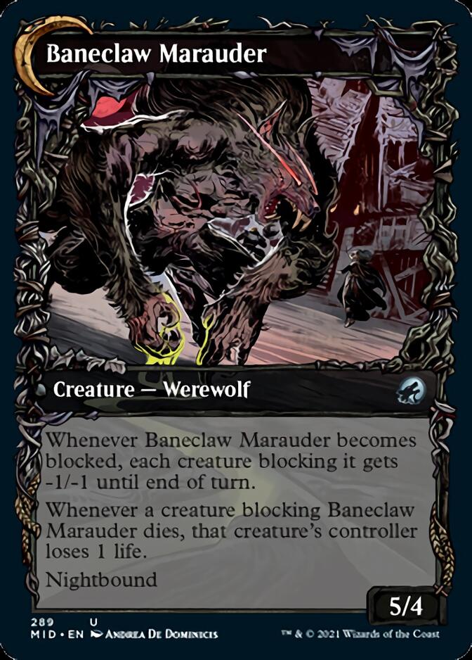 Baneblade Scoundrel // Baneclaw Marauder (Showcase Equinox) [Innistrad: Midnight Hunt] | Cracking-Singles