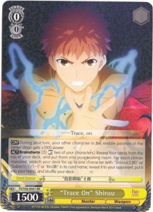 "Trace On" Shirou (FS/S36-E001 RR) [Fate/Stay Night [Unlimited Blade Works] Vol. II] | Cracking-Singles