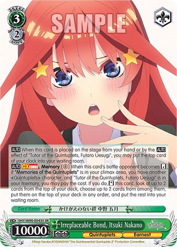 Irreplaceable Bond, Itsuki Nakano (5HY/W90-E043S SR) [The Quintessential Quintuplets 2] | Cracking-Singles