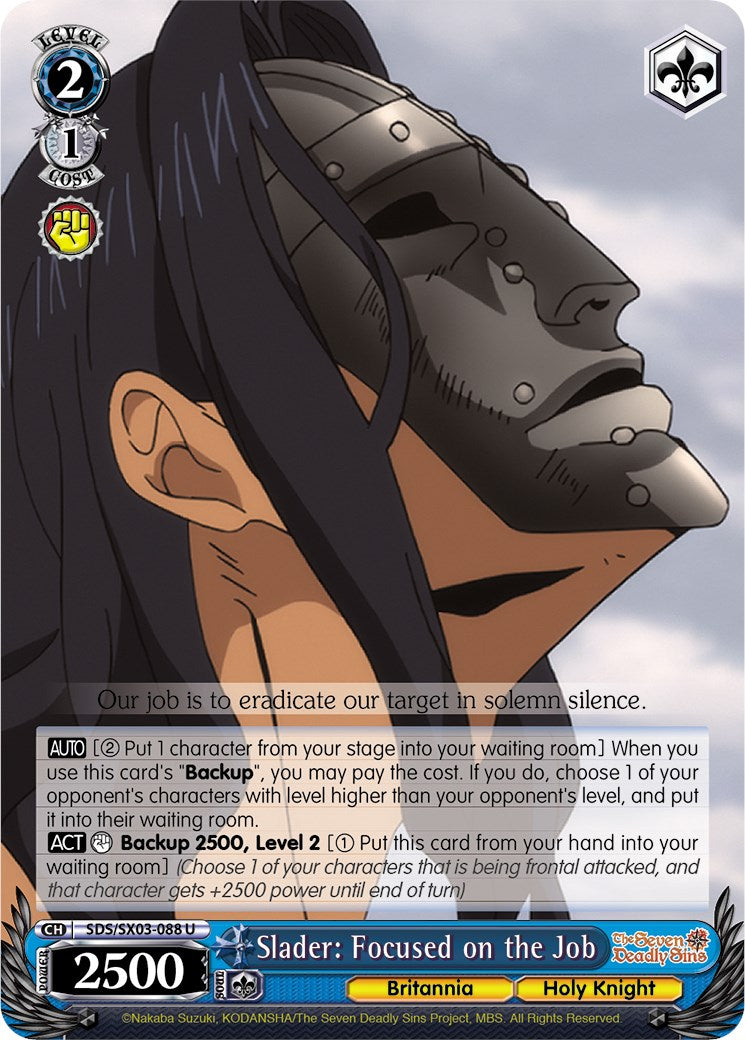 Slader: Focused on the Job (SDS/SX03-088 U) [The Seven Deadly Sins] | Cracking-Singles