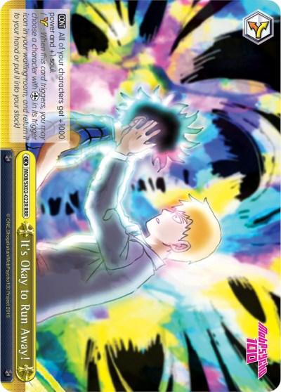 It's Okay to Run Away! (MOB/SX02-022R RRR) [Mob Psycho 100] | Cracking-Singles