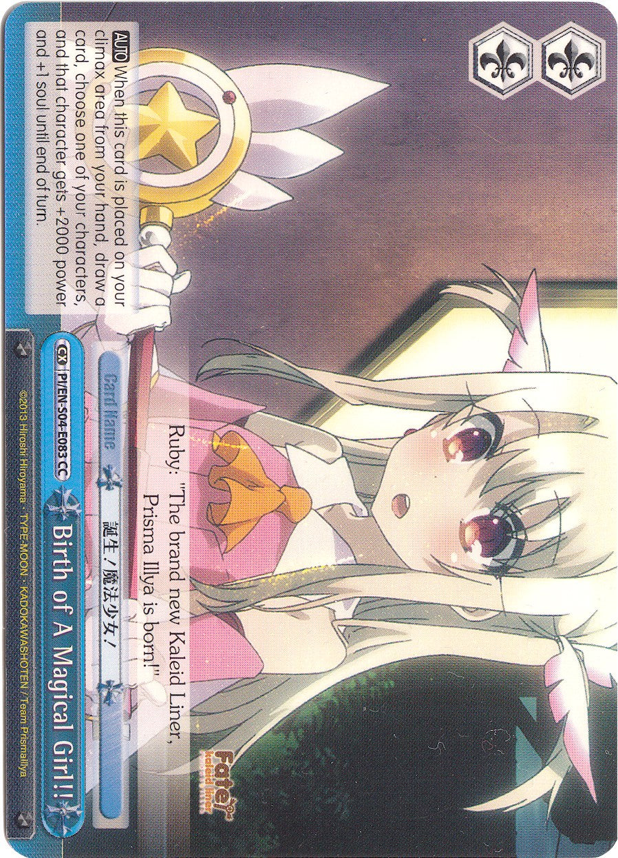 Birth of A Magical Girl!! (PI/EN-S04-E083 CC) [Fate/kaleid liner PRISMA ILLYA DX] | Cracking-Singles