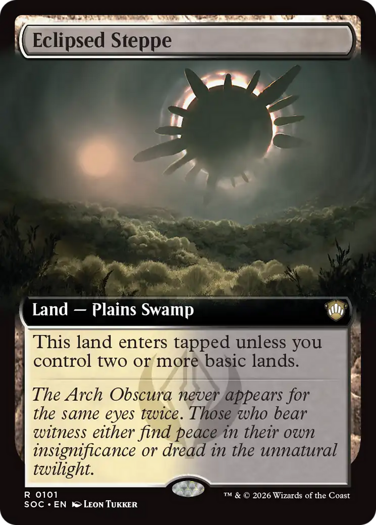 Eclipsed Steppe (Extended Art) [Secrets of Strixhaven Commander] | Cracking-Singles