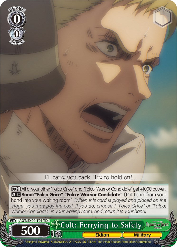 Colt: Ferrying to Safety [Attack On Titan: Final Season] | Cracking-Singles