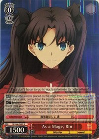 As a Mage, Rin (FS/S34-E055 R) [Fate/Stay Night [Unlimited Blade Works]] | Cracking-Singles
