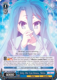 Only We Can Know, Shiro (NGL/S58-E083 R) [No Game No Life] | Cracking-Singles