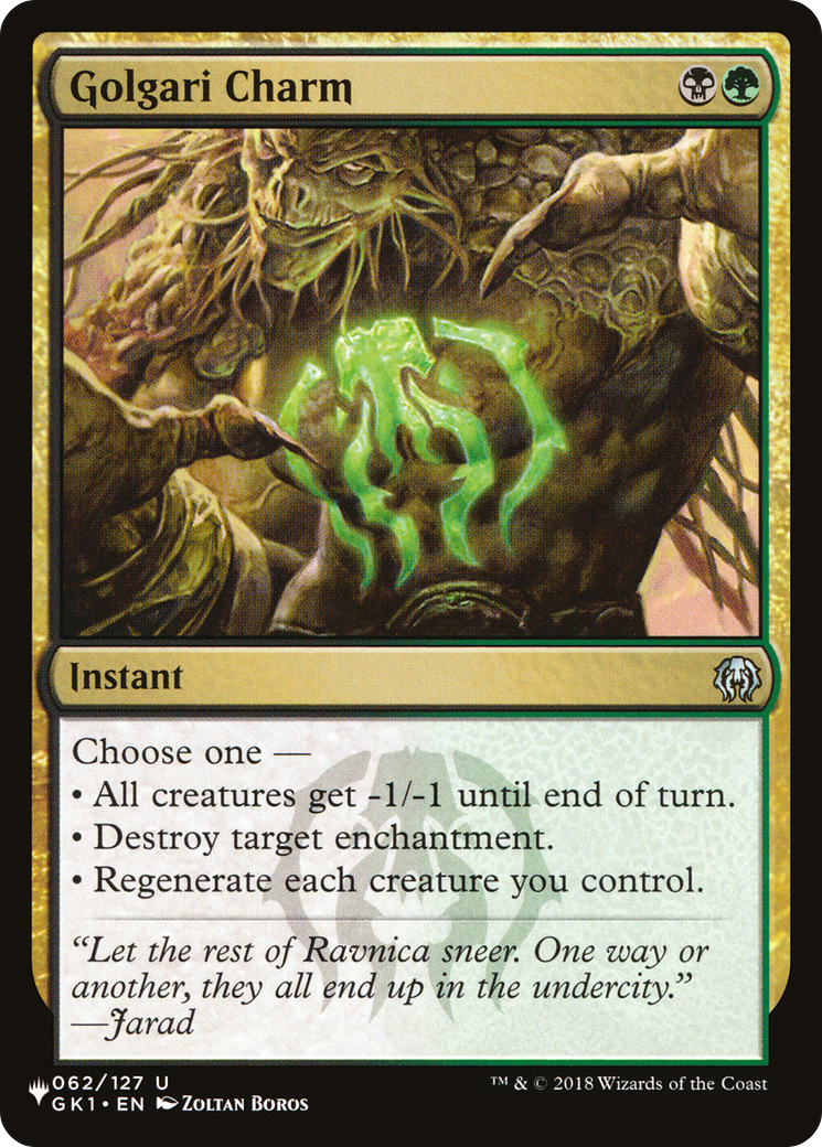 Golgari Charm [The List] | Cracking-Singles