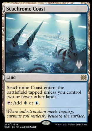 Seachrome Coast (Promo Pack) [Phyrexia: All Will Be One Promos] | Cracking-Singles