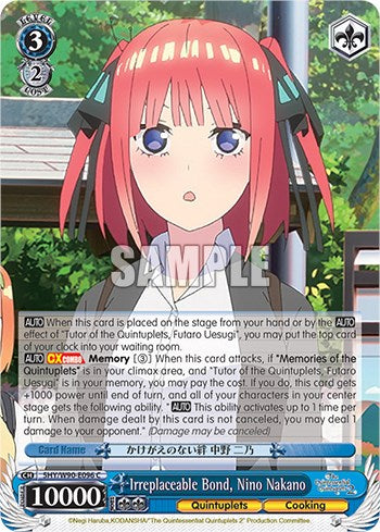 Irreplaceable Bond, Nino Nakano (5HY/W90-E096 C) [The Quintessential Quintuplets 2] | Cracking-Singles
