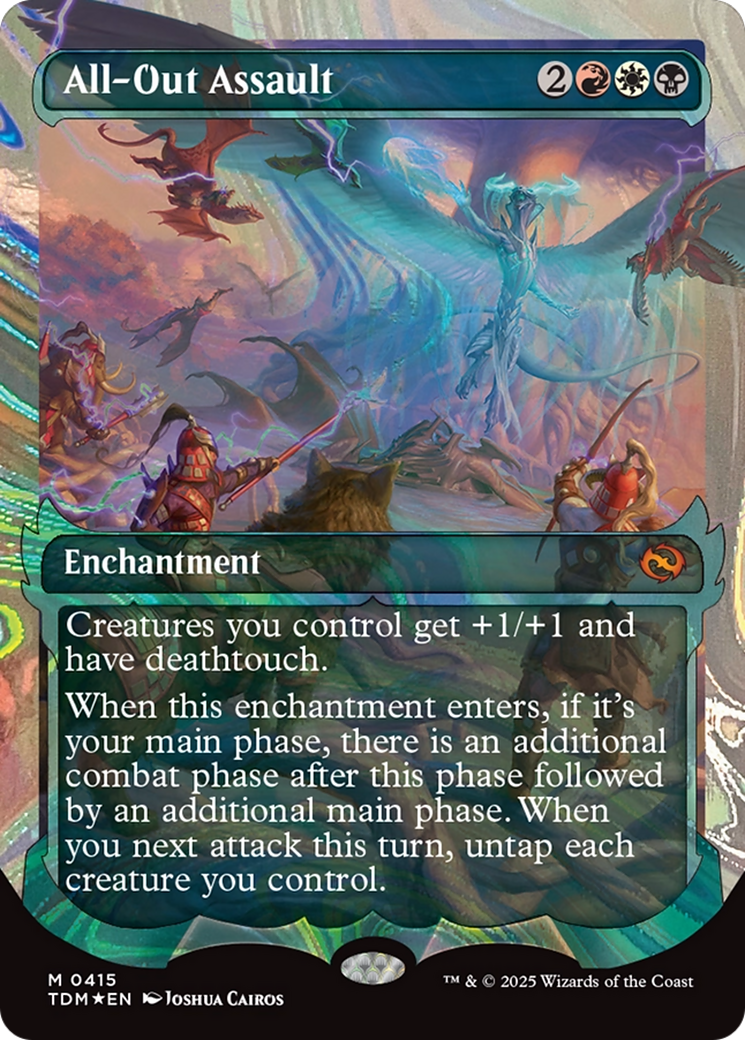 All-Out Assault (Showcase) (Halo Foil) [Tarkir: Dragonstorm] | Cracking-Singles