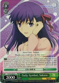Daily Symbol, Sakura (FS/S34-E037 R) [Fate/Stay Night [Unlimited Blade Works]] | Cracking-Singles
