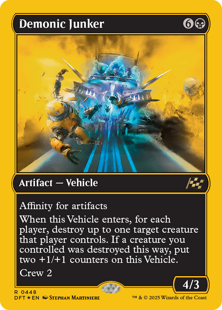 Demonic Junker (First-Place Foil) [Aetherdrift] | Cracking-Singles