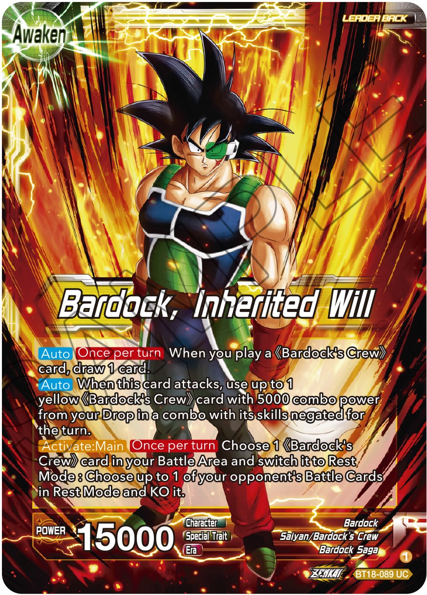 Bardock's Crew // Bardock, Inherited Will (BT18-089) [Dawn of the Z-Legends] | Cracking-Singles