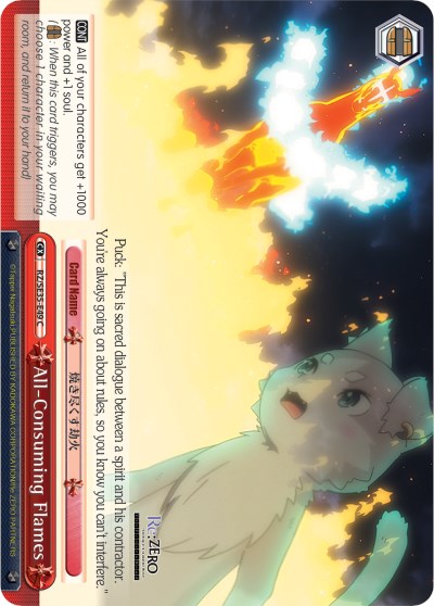 All-Consuming Flames (RZ/SE35-E49 U) [Re:ZERO: The Frozen Bond] | Cracking-Singles