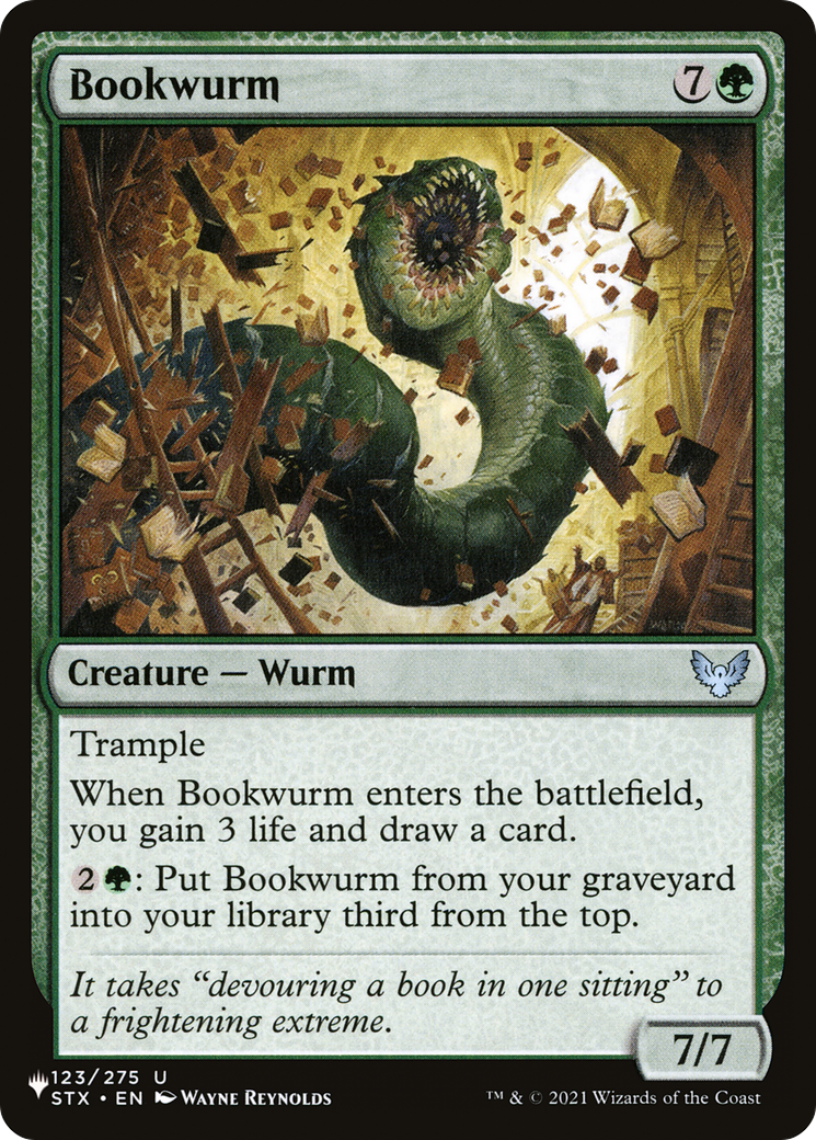 Bookwurm [The List] | Cracking-Singles