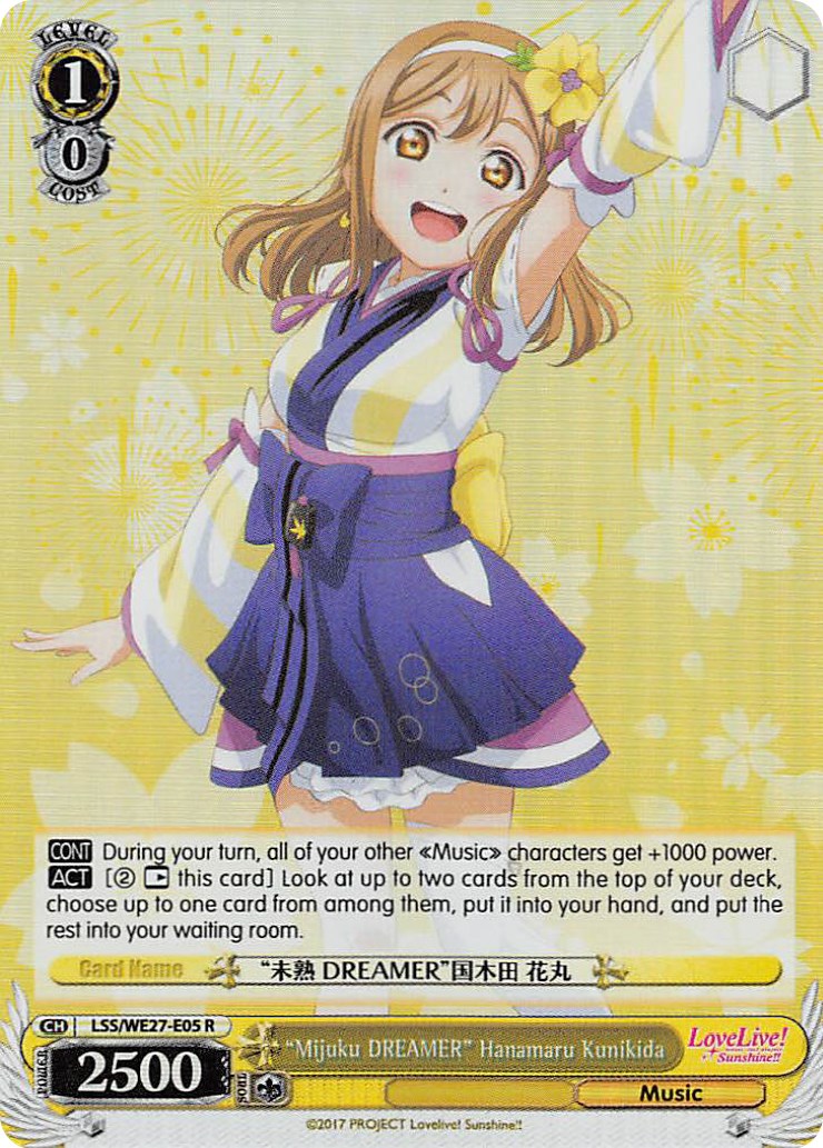 "Mijuku DREAMER" Hanamaru Kunikida (LSS/WE27-E05 R) (Parallel Foil) [Love Live! Sunshine!! Extra Booster] | Cracking-Singles