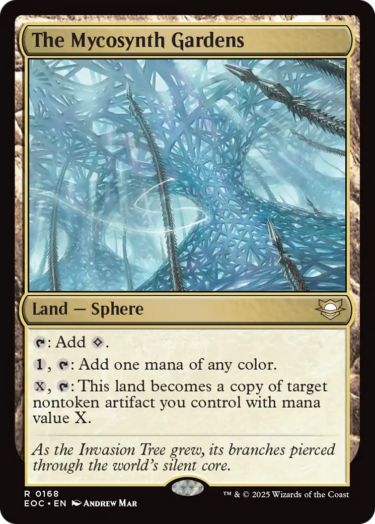 The Mycosynth Gardens [Edge of Eternities Commander] | Cracking-Singles