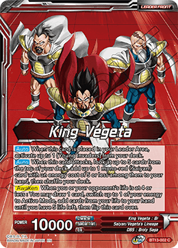 King Vegeta // King Vegeta, Head of the Saiyan Rebellion (Common) (BT13-002) [Supreme Rivalry] | Cracking-Singles