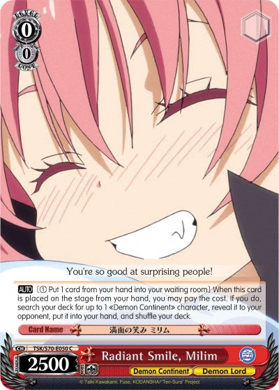 Radiant Smile, Milim (TSK/S70-E050 C) [That Time I Got Reincarnated as a Slime] | Cracking-Singles