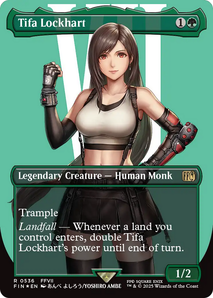 Tifa Lockhart (Borderless) (Surge Foil) [FINAL FANTASY] | Cracking-Singles