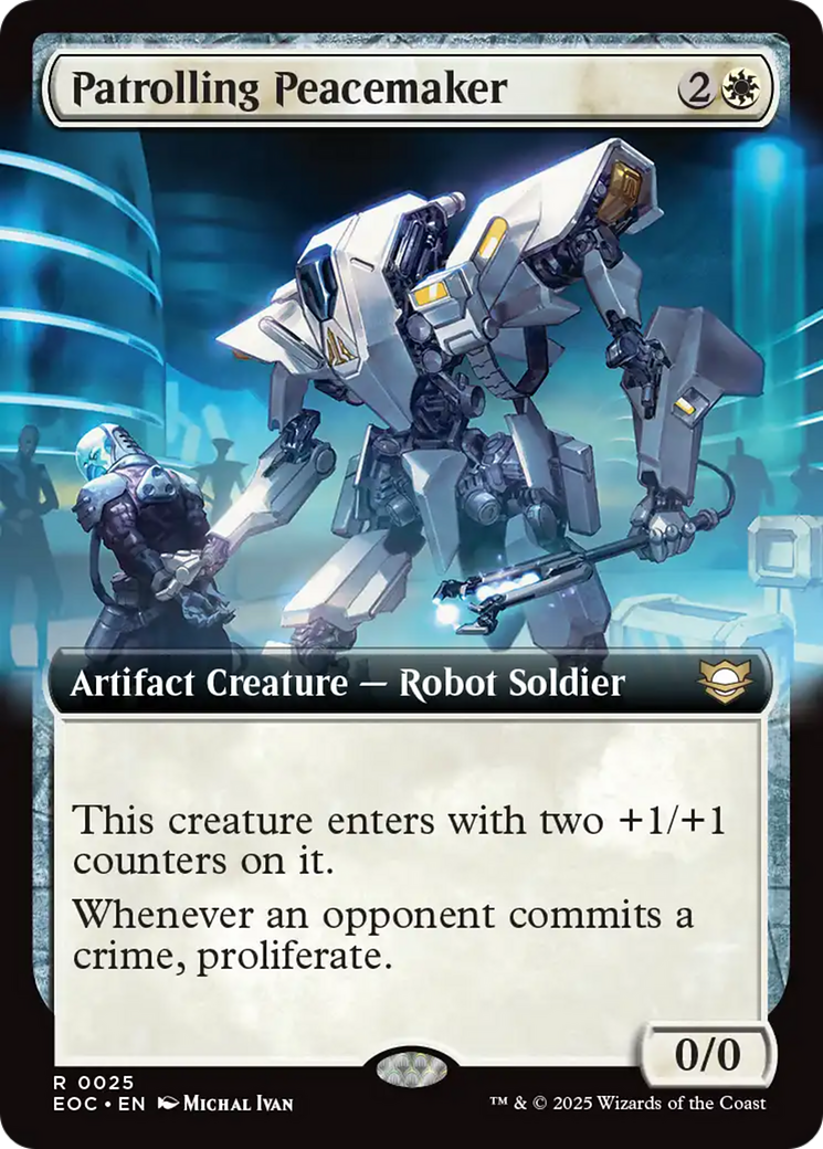 Patrolling Peacemaker (Extended Art) [Edge of Eternities Commander] | Cracking-Singles