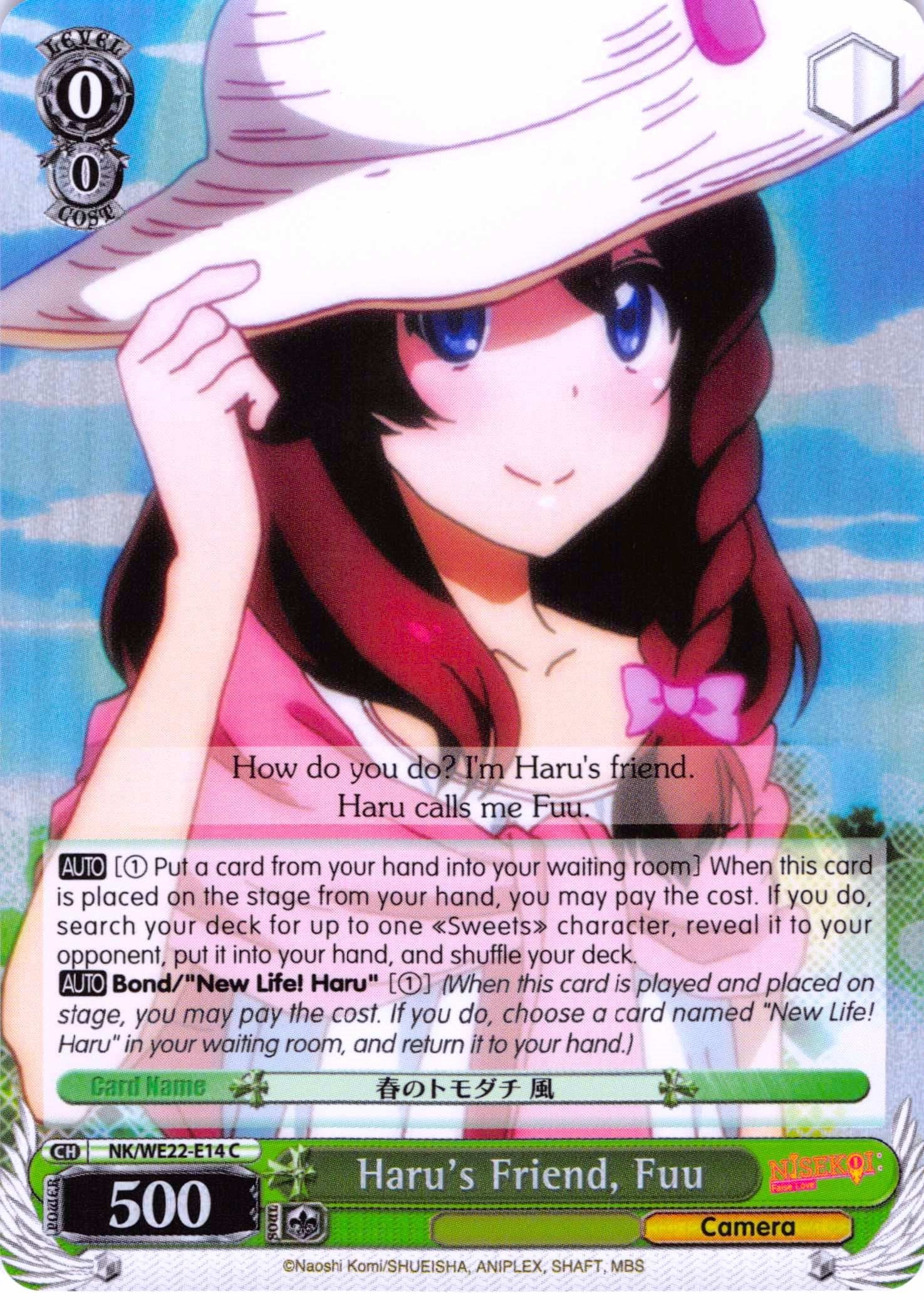 Haru's Friend, Fuu (NK/WE22-E14) (Parallel Foil) [NISEKOI Extra Booster] | Cracking-Singles