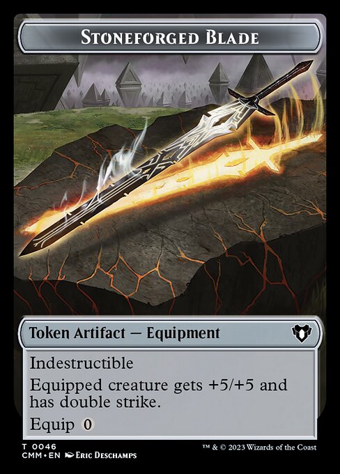 Eldrazi Scion // Stoneforged Blade Double-Sided Token [Commander Masters Tokens] | Cracking-Singles