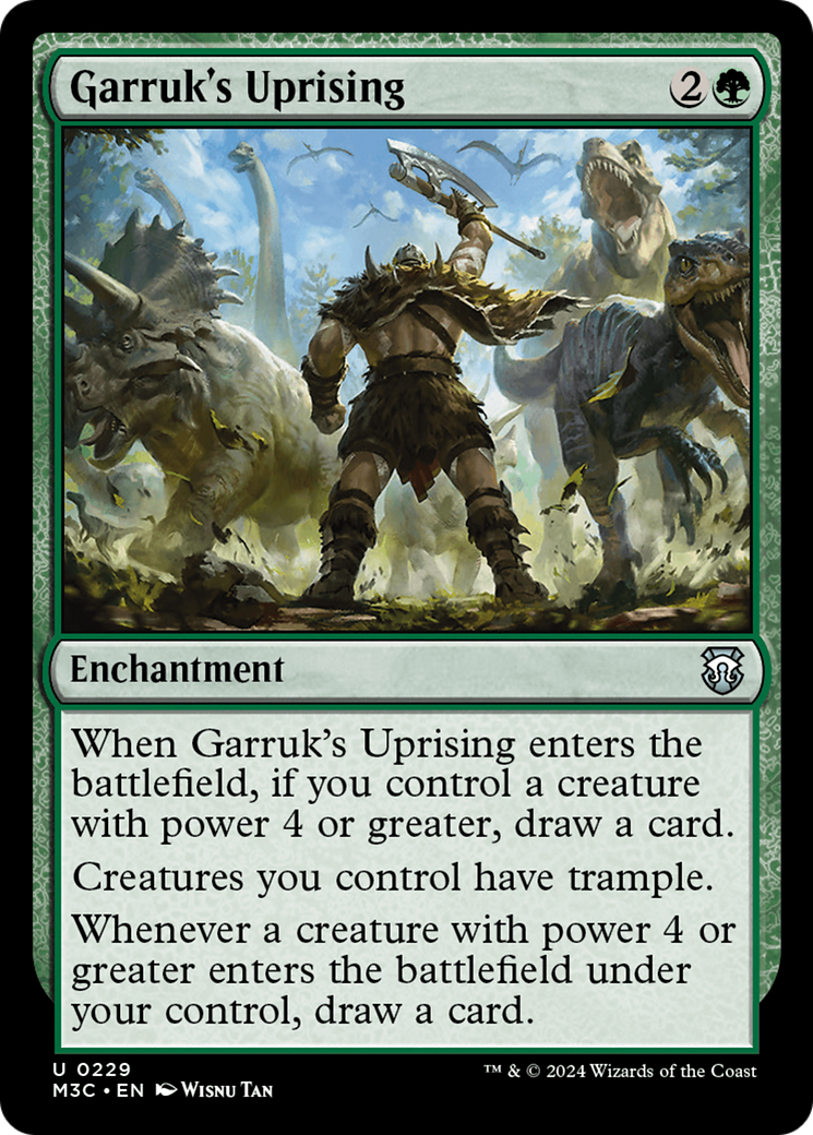 Garruk's Uprising (Ripple Foil) [Modern Horizons 3 Commander] | Cracking-Singles