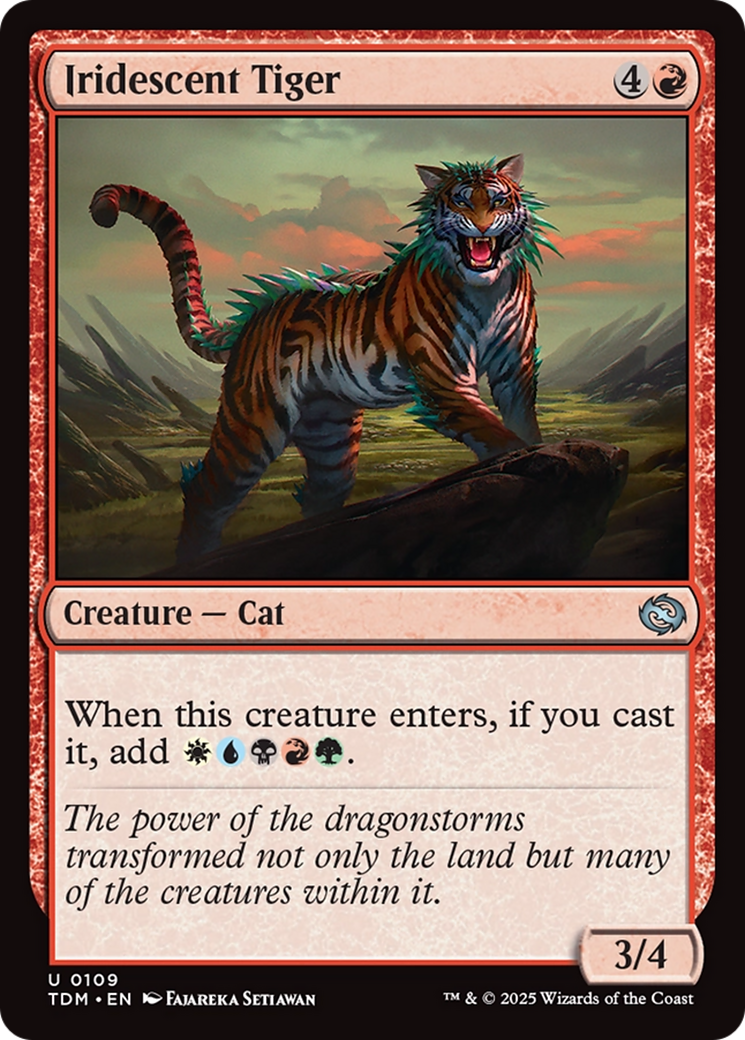 Iridescent Tiger [Tarkir: Dragonstorm] | Cracking-Singles