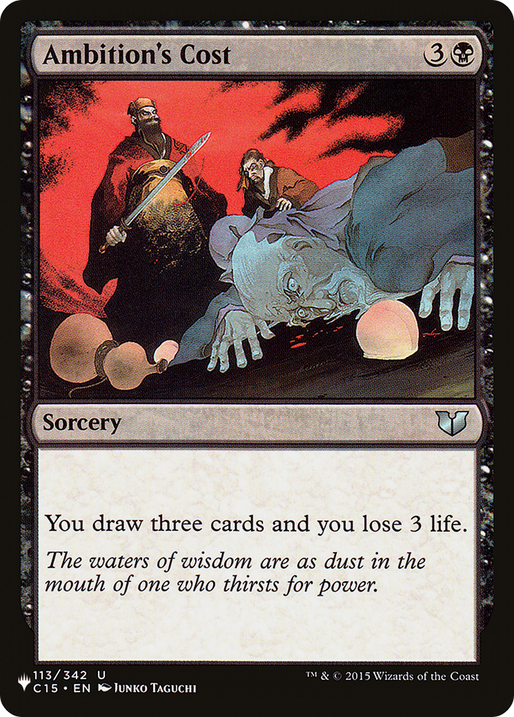 Ambition's Cost [The List] | Cracking-Singles