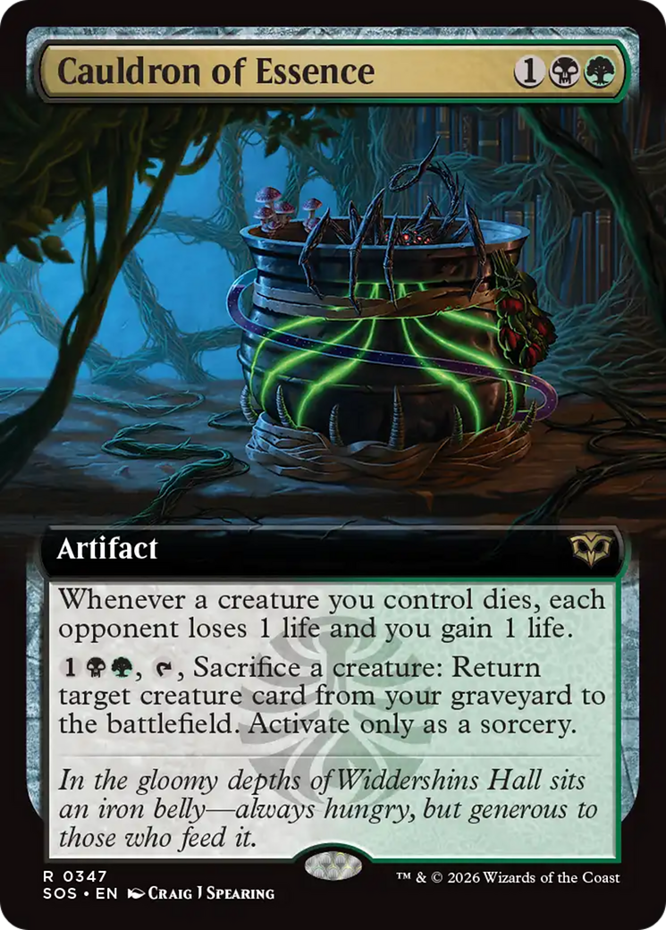 Cauldron of Essence (Extended Art) [Secrets of Strixhaven] | Cracking-Singles