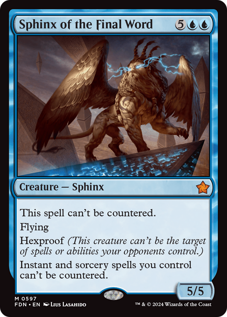 Sphinx of the Final Word [Foundations] | Cracking-Singles