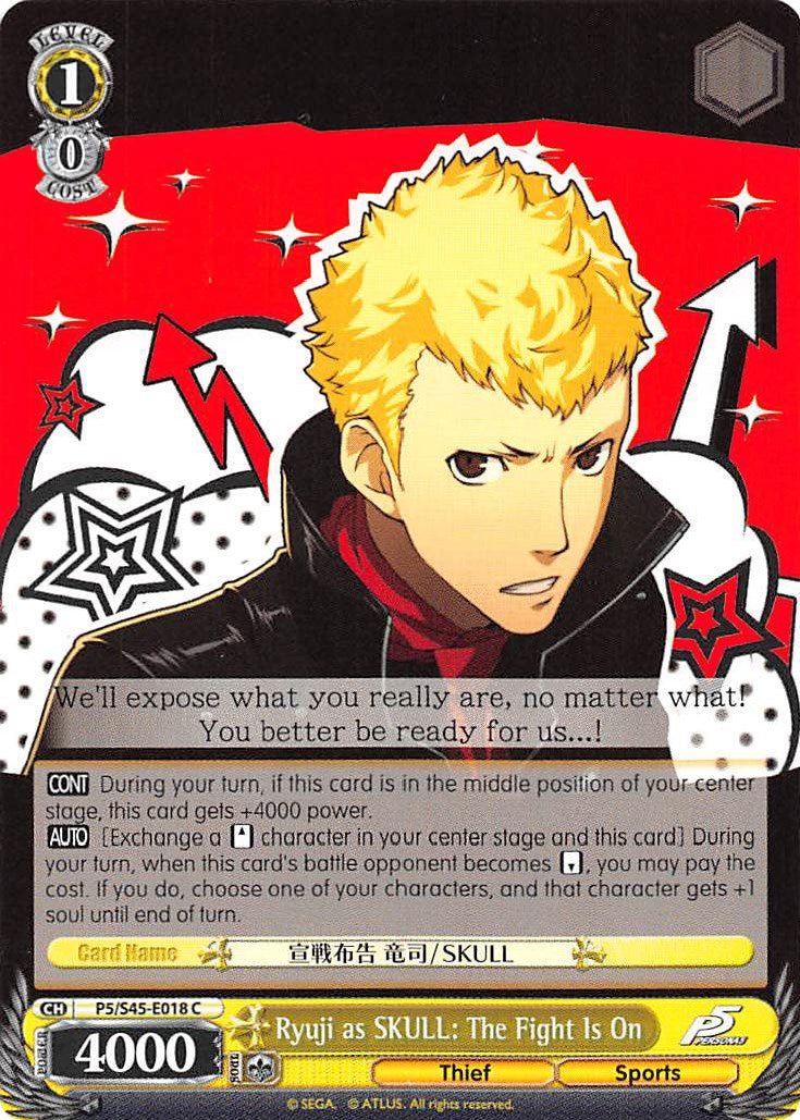 Ryuji as SKULL: The Fight Is On (P5/S45-E018 C) [Persona 5] | Cracking-Singles