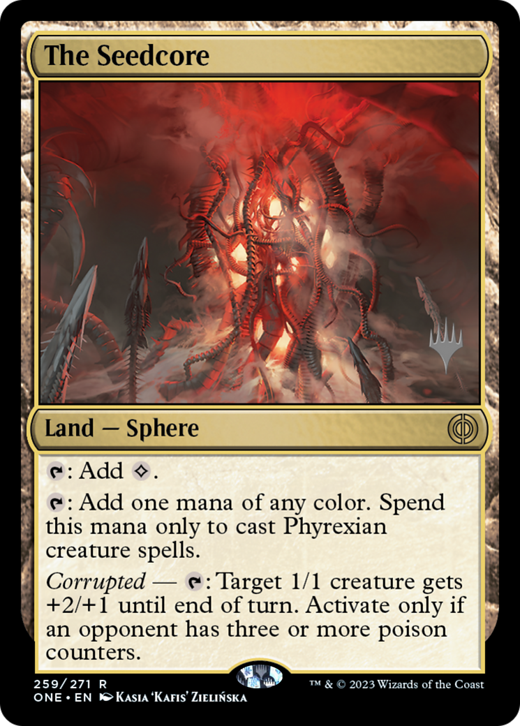 The Seedcore (Promo Pack) [Phyrexia: All Will Be One Promos] | Cracking-Singles