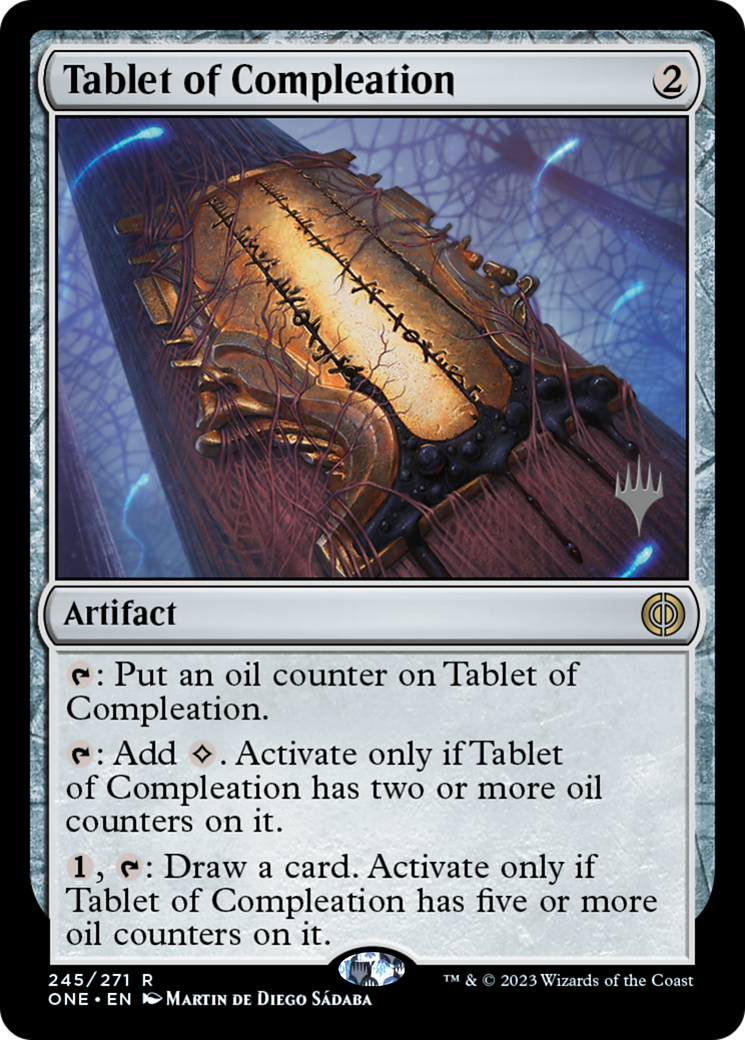 Tablet of Compleation (Promo Pack) [Phyrexia: All Will Be One Promos] | Cracking-Singles