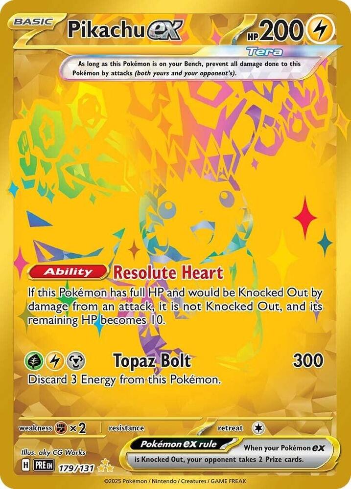 Pikachu ex (179/131) [Scarlet & Violet: Prismatic Evolutions] | Cracking-Singles