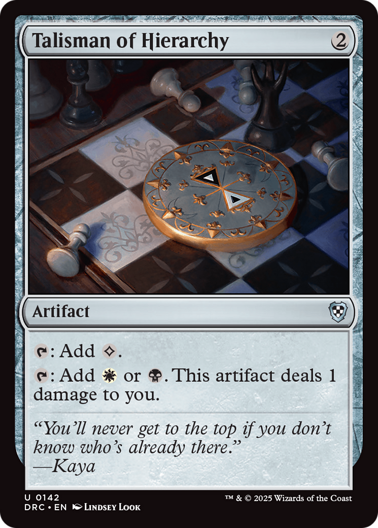 Talisman of Hierarchy [Aetherdrift Commander] | Cracking-Singles