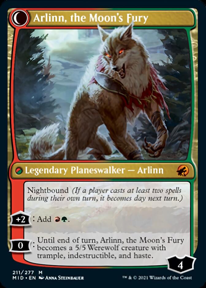 Arlinn, the Pack's Hope // Arlinn, the Moon's Fury [Innistrad: Midnight Hunt] | Cracking-Singles