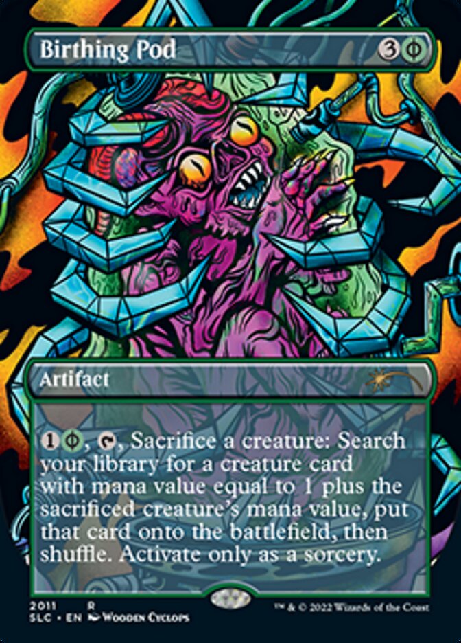 Birthing Pod (Borderless Alternate Art) [Secret Lair Countdown Kit] | Cracking-Singles