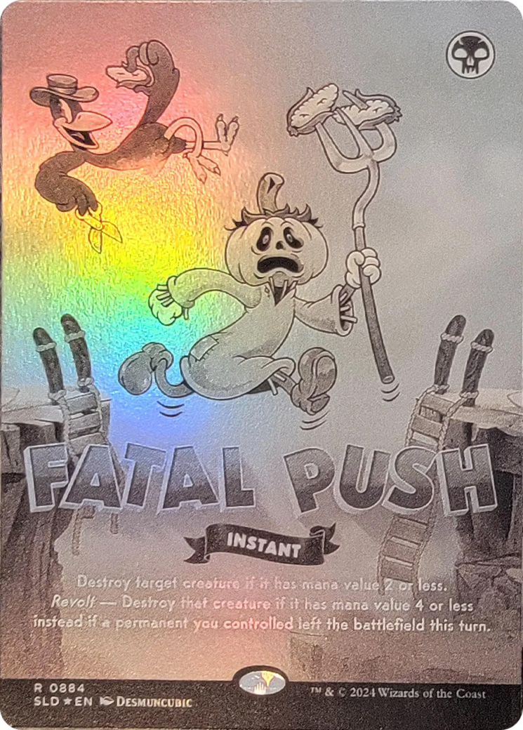 Fatal Push (0884) (Black & White Foil) [Secret Lair Drop Series] | Cracking-Singles