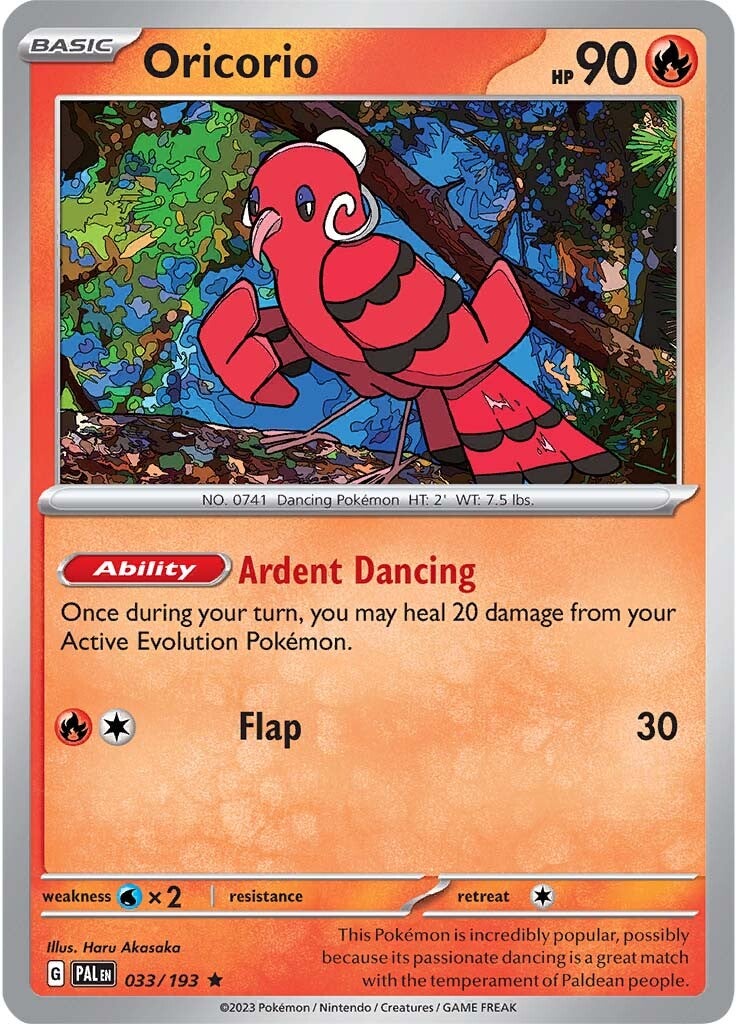 Oricorio (033/193) [Scarlet & Violet: Paldea Evolved] | Cracking-Singles